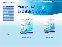 Tablet Screenshot of omega-life.ch